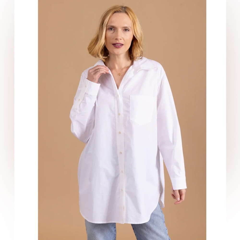 Le Marais White Button-Up Shirt